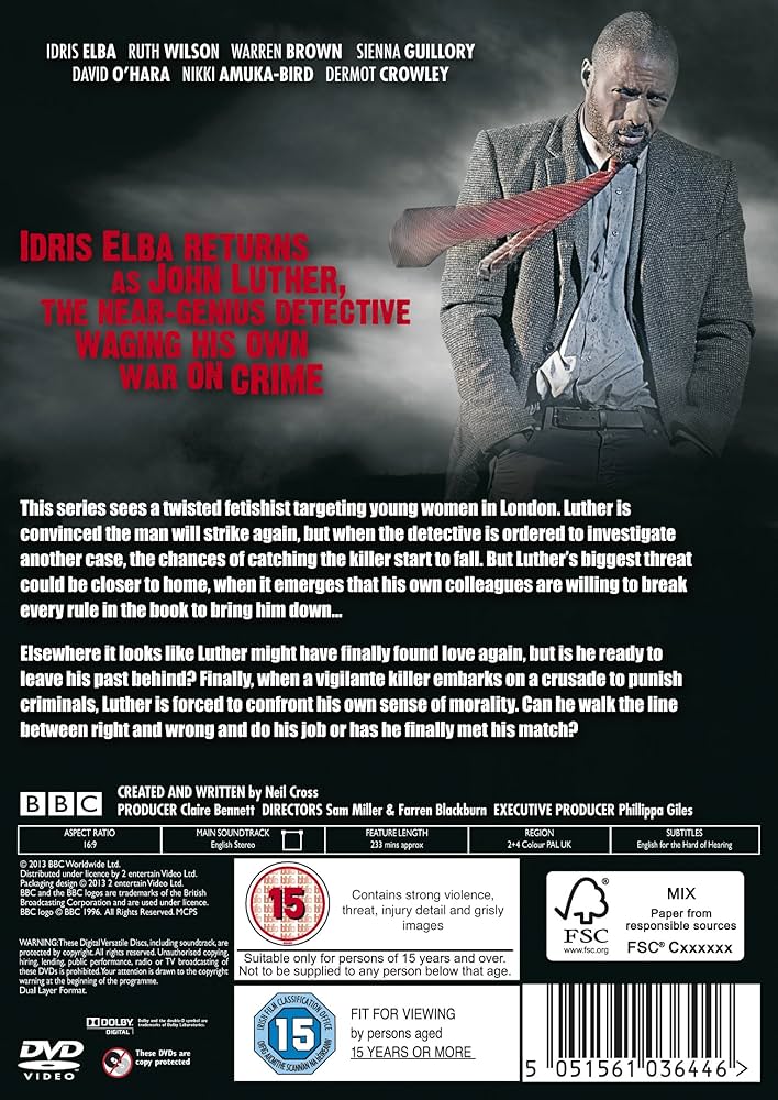 Amazon.com: Luther - Series 3 [DVD] : Idris Alba: Movies & TV
